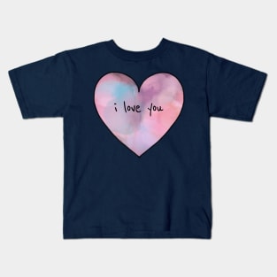 I Love You Heart Kids T-Shirt